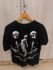 Graphic Print Black T-shirt