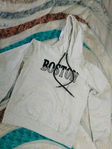 Boston Grey Hoodie