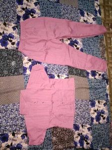 Pink Girls' Pajama Set