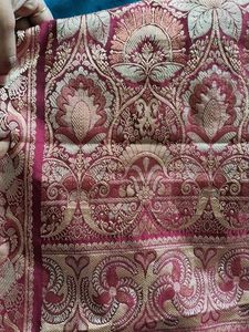 Elegant Pink Banarasi Saree