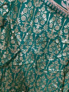 Green &amp; Gold Kurta Set