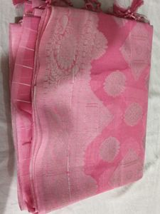Pink Printed Saree