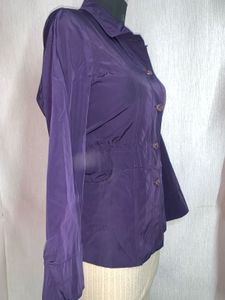 Purple Button-Down Jacket