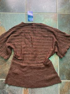 Cute brown top- MAX fashion