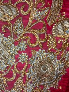 Elegant Pink &amp; Gold Salwar Kameez
