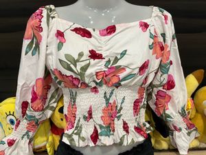 Blossom Breeze Smocked Top