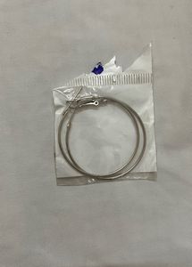 Women Silver Round Earing