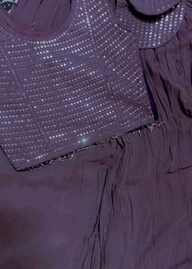 Designer Lavender Lehenga with Jacket