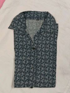 Paisley Button-Down Shirt - XL