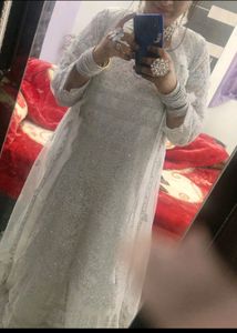 Designer Heavy Bridal Gown For Wedding Or Festival
