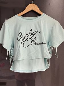 Blue Crop Top