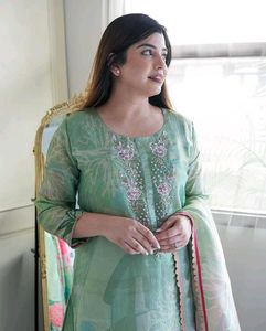 Sea Green  Luxury Chinnon Suit