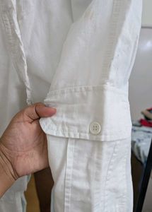 White cotton pants
