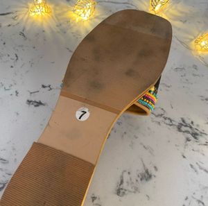 Handcrafted Ikat Print Ethnic Slide Sandals