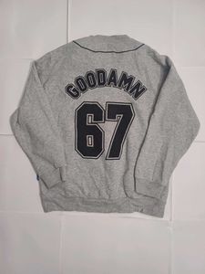 👾Vintage Grey Varsity Jacket