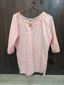 Pink Short Kurta
