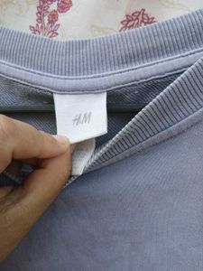 H&amp;M Oversized Lavender Crewneck