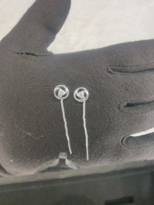 925 Sterling Silver Dangle Earrings With Hallmark