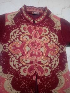 Beautiful stone embriodered designer sweater