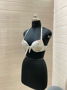 H&amp;M Imported Floral Bikini Top