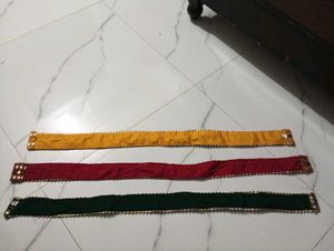 Set of 3 Mirror Work Waist Belts