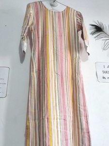 🤩Striped Kurta with Pants &amp; Dupatta🩷