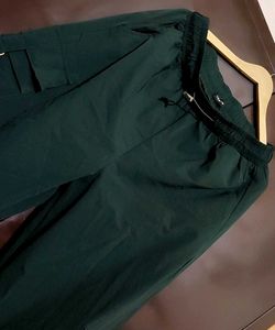 Sea Green Cargo Trouser Pant For 34 Waist