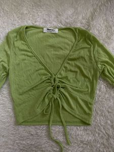 Green Long Sleeve Top