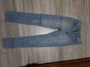 Distressed Light Wash Jeans