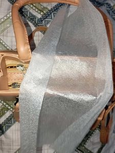 Beige Structured Satchel Bag