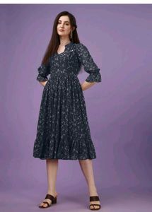 Floral Print Midi Dress