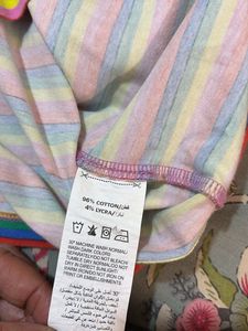 colourful striped crop top