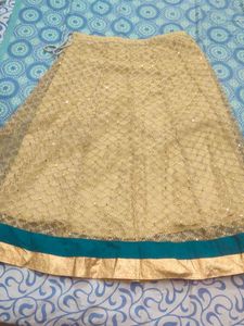 Golden Ethnic Skirt