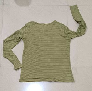Roadster Cream Long Sleeves T Shirt Women