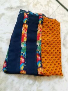 Nevy Blue Saree With Blouse