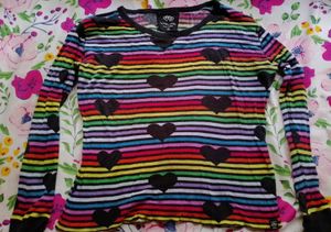 Rainbow Hearts T-shirt