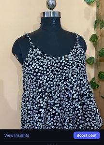 Floral Print Sleeveless Cami Top