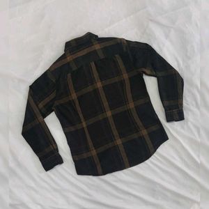 HIGHLANDER Black/Olive Checked Casual Shirt