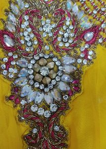 Yellow Net Kurta