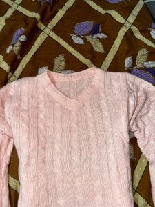 Cute Pink Knit Sweater