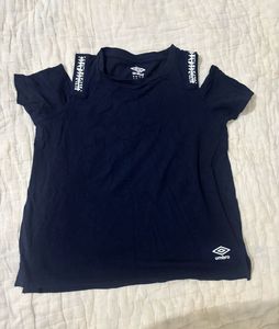 Black Cold Shoulder Top