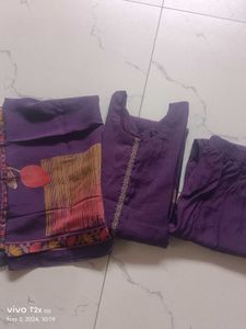 New Pakistani Muslin Suit Set With Inner Lining