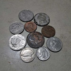 10 Foreign Coins