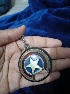 Captain America Shield Keychain