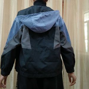 Color Blocked Windbreaker Jacket