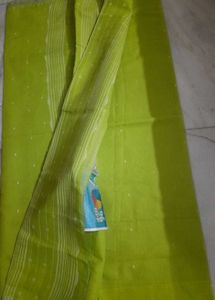 Odisha Handloom Lime Green Cotton Saree