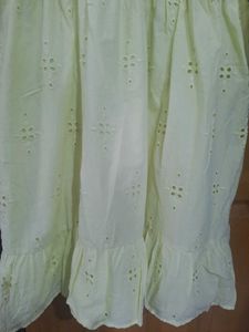 Lime Green Schiffle Dress