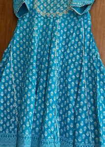 Elegant Blue Printed Kurta