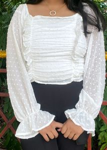 Korean White Top (Xl Size)