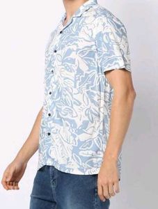 Brand New DNMX Blue Printed Shirt – Stylish &amp; Comf
